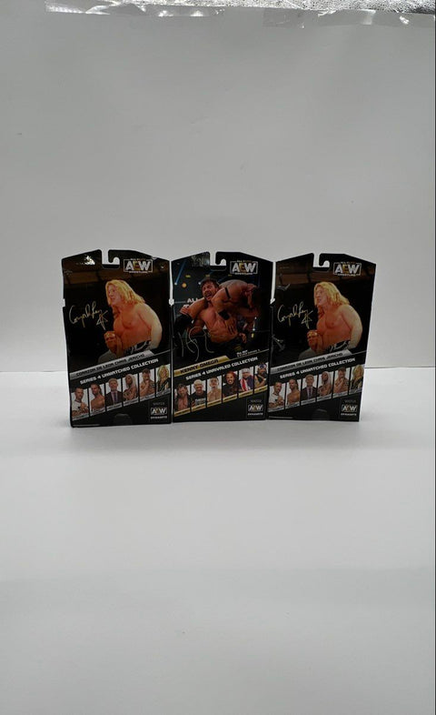 AEW Wrestling Action Figure Lot Kenny Omega Chris Jericho 3 Figures Sealed NIB