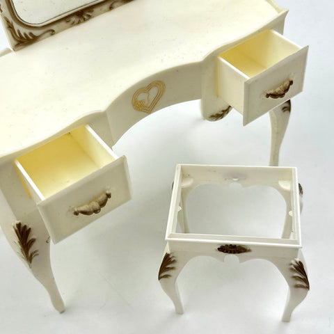 Vintage Sindy Doll Bed and Vanity Furniture Set Marx Toys With Boxes