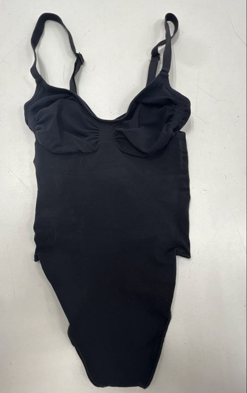 Skims Women's Black Sculpting Thong Bodysuit Lot of 3 Adjustable Straps Sz M