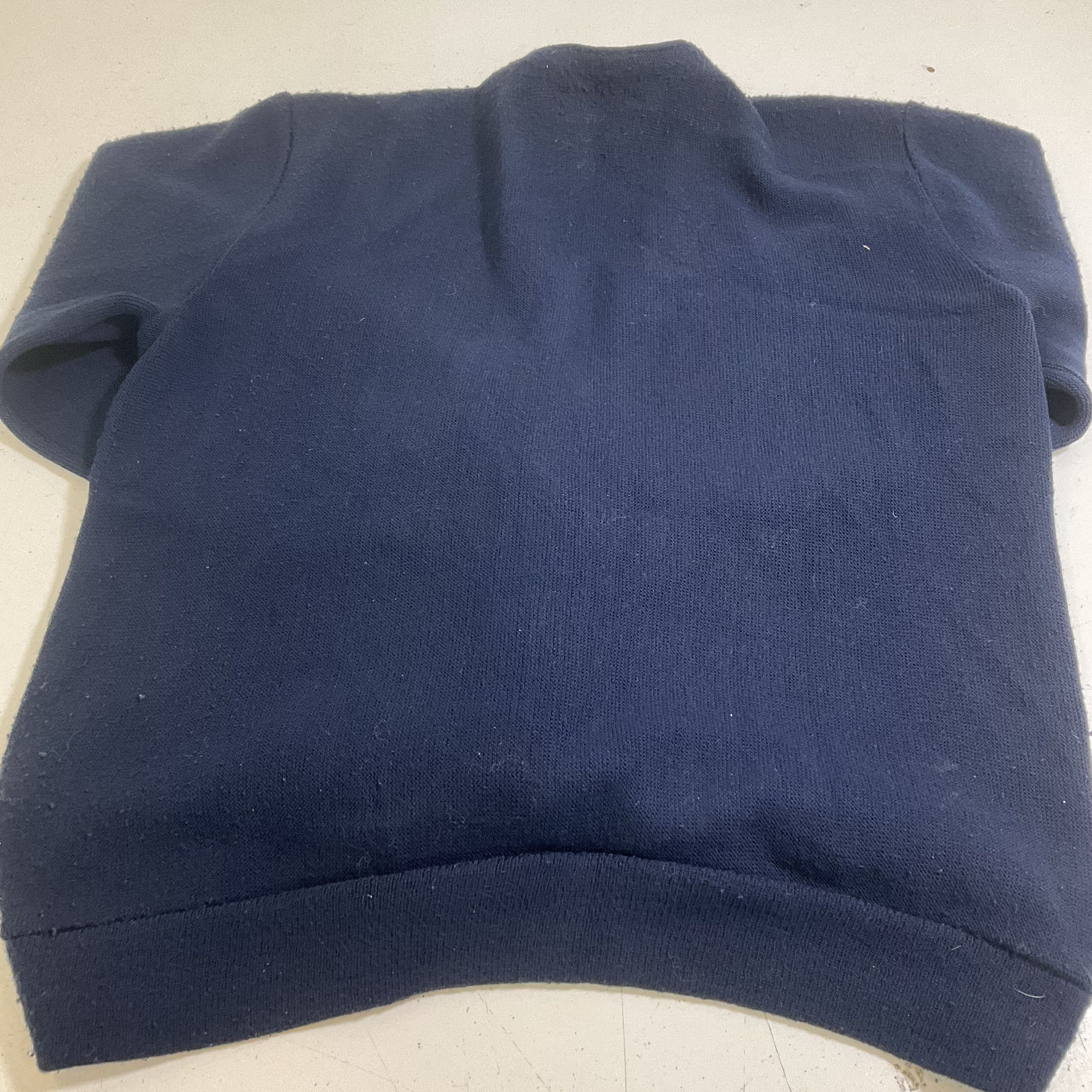 Vintage 80s Jantzen Knit Cardigan Sweater USA Made Blue Men's M