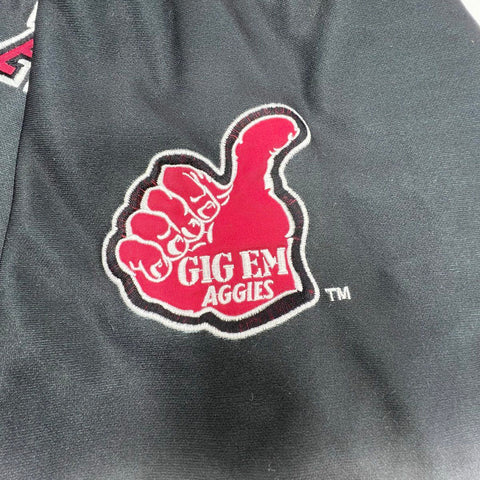 Colosseum Texas A&M Aggies Men's Baseball Jersey Gray Black Ombre Button Up Sz M