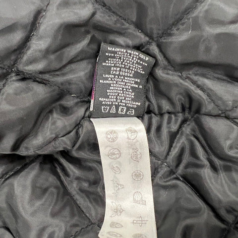 Ultra Game Men's Los Angeles Lakers Black Quilted Varsity Bomber Jacket Sz S