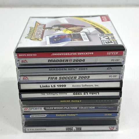 Madden NFL FIFA Backyard Sports 11 PC CD-ROM Game Lot EA Sports Atari 90s
