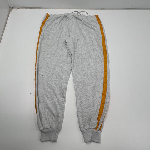 Nike Gray Orange Cross Training Lace Up Side Stripe Joggers Pants Women's L
