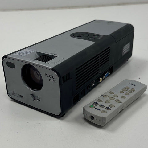 NEC LT170 Portable DLP Projector Tested Works With Case Remote Cables
