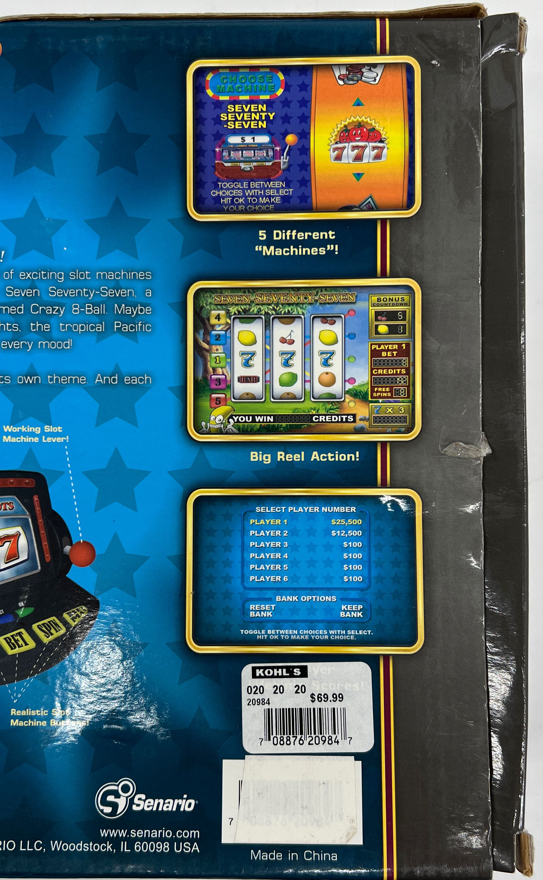 NIB Senario Big Bonus Slots Wireless TV Video Game