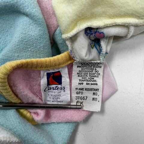 Vintage 70s 80s Carters Baby Clothes Lot Sleepers Shirts Made USA 0-6M 7pc
