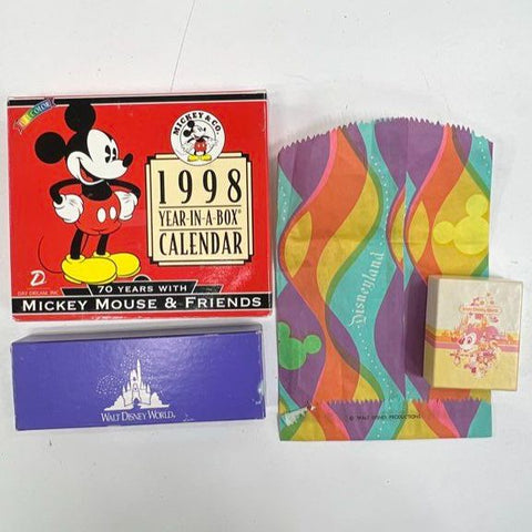 Vintage Disney Disneyland Park Shopping Bag Lot 80s 90s 50th Anniversary