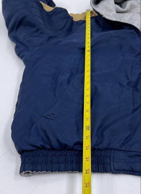 Vintage Y2K Puma Blue NFL LA Rams Reversible Hooded Jacket Men's XL