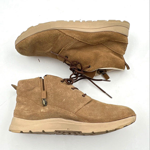 UGG Highland Heritage Chestnut Suede Chukka Sneakers Youth Size 6