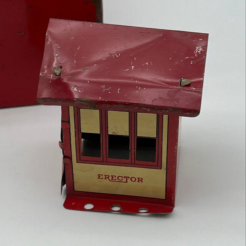 Gilbert Erector Set No. 4 1/2 Motorized Set 1948 Vintage Red Metal Box