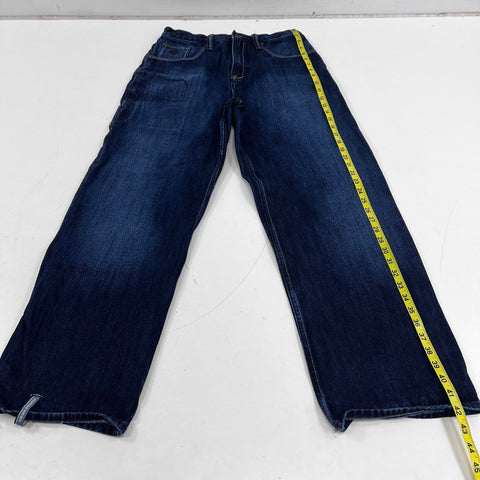 Vintage Y2K Rocawear Men's Dark Wash Baggy Denim Jeans Sz 32x34