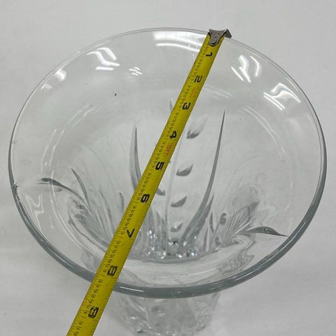 Vintage Cristal d'Arques Eternity 24% Lead Crystal Flared Flower Vase 12"