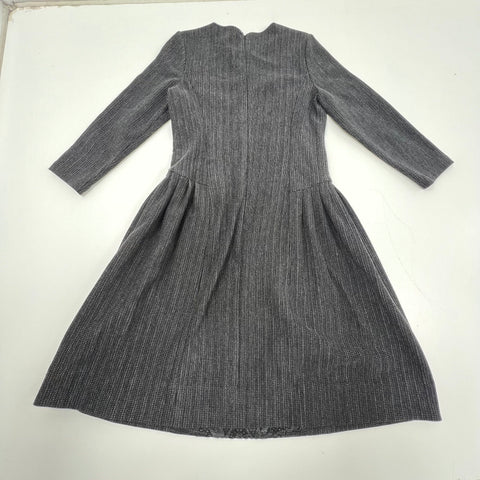 Teri Jon Rickie Freeman Embroidered Tweed Fit & Flare A-Line Dress Sz 6