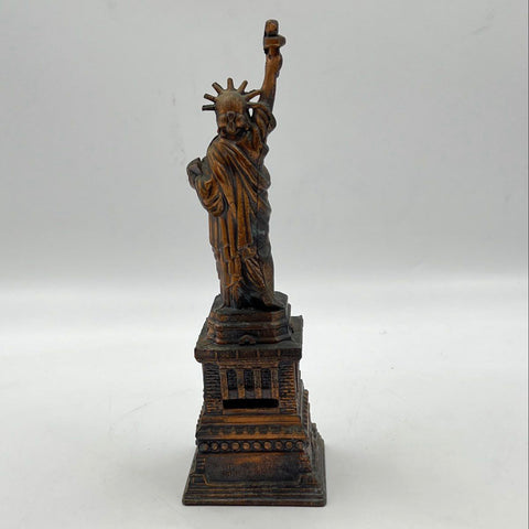 Statue of Liberty Bank Vintage 100th Anniversary 1886-1986 Metal Finish With Key