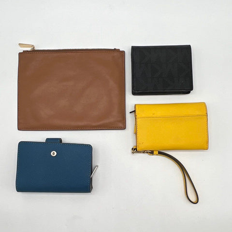 Michael Kors Wallets Wristlet Pouch Saffiano Leather Monogram Lot of 4