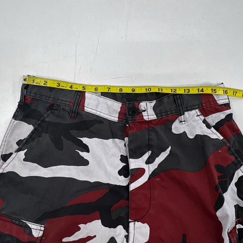 Rothco Men's Red Urban Camo BDU Cargo Pants Vintage 90s Combat Size Medium Reg