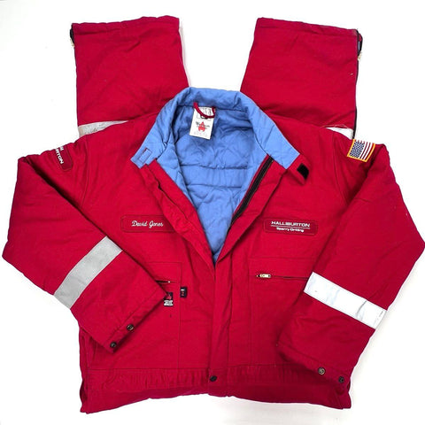 Vintage 90s Wenaas Antiflame Halliburton Sperry Drilling Coveralls Sz 2XL