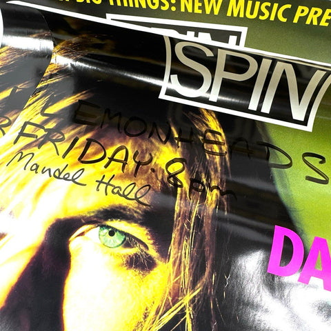 Set of 3 Vintage SPIN April 1994 Evan Dando Chicago Mandel Hall Promo Posters