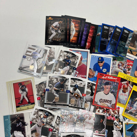 Ken Griffey Jr Pedro Martinez 100+ Card Lot MLB Baseball 90s 2000s Topps Fleer