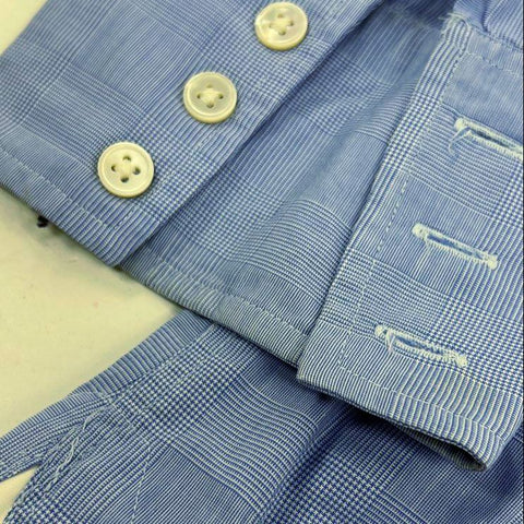 Vintage 80s Turnbull & Asser Glen Plaid Dress Shirt Royal Warrant England Sz