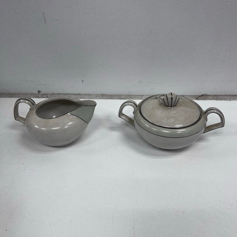 Narumi Southwind Fine China 23pc Tea Set Bamboo Pattern Cups Saucers Vintage