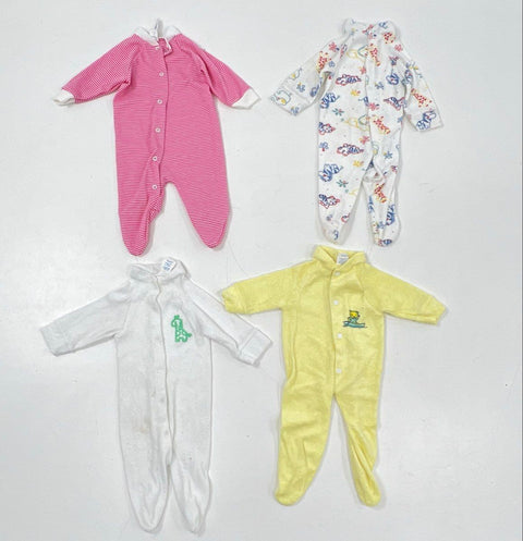 Vintage 90s Gerber Baby Onesies Sleepers Lot 9pc Made USA Sz Small