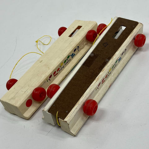 Vintage Fisher Price Pull-A-Tune Xylophone Lot of 2 8-Key Musical Toys 70s 80s