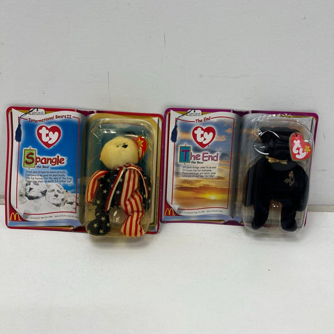 1999 Ty Teenie Beanie Baby McDonalds Lot 4 Spangle Osito Germania End Sealed