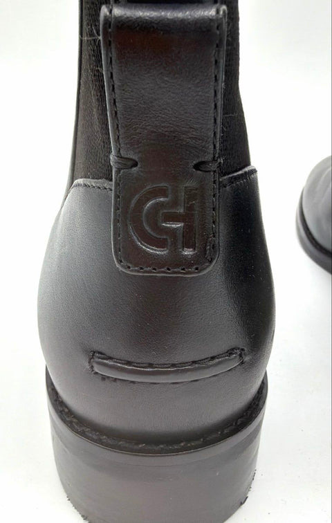 Cole Haan Grand Ambition Huntington Black Leather Tall Knee High Boots Size 8B