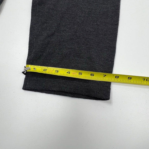 Eileen Fisher Charcoal Gray Knit Straight Leg Cropped Pants Women's L