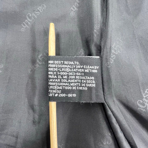 Vintage 90s East Fifth Genuine Leather Zip Up Moto Jacket Sz L