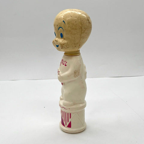 Vintage Casper the Friendly Ghost Plastic Bubble Bath Bottle 10.5 Inch
