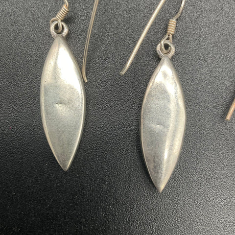 Sterling Silver 925 Boho Earring Lot 3 Pairs Mother of Pearl Pyrite Dangle 23.1g