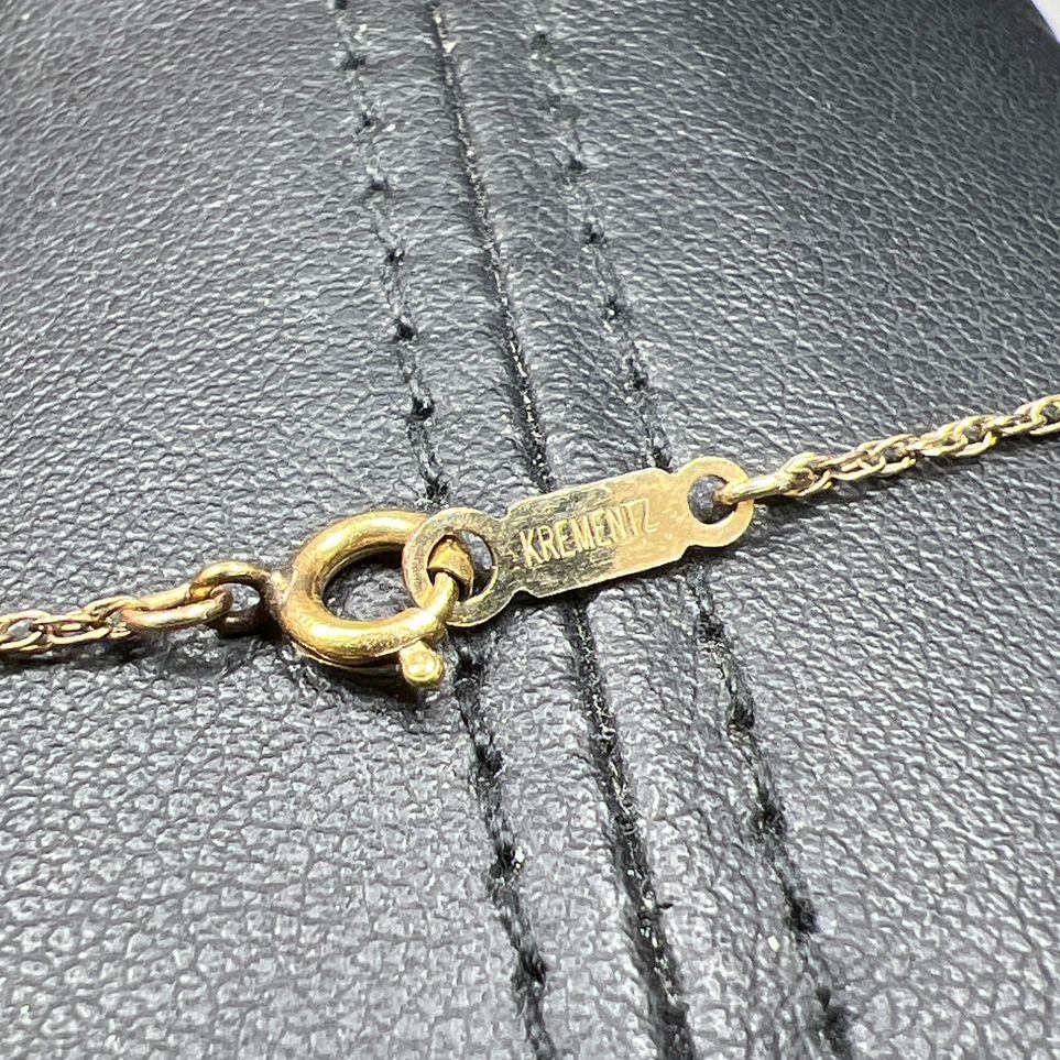 12K Black Hills Gold Leaf Pendant on GF Chain Necklace