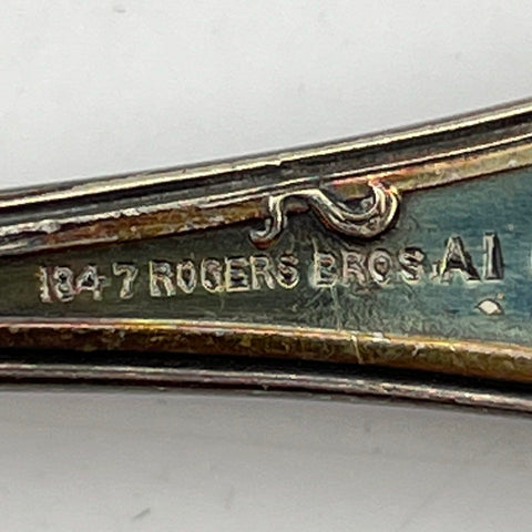 1847 Rogers Bros Vintage Pattern Silver Plate 8.25" Serving Spoon Grape Vine