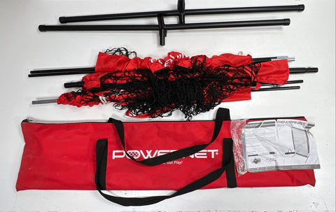Powernet 1003F I-Screen Baseball Softball Pitching Protection Net Portable Red