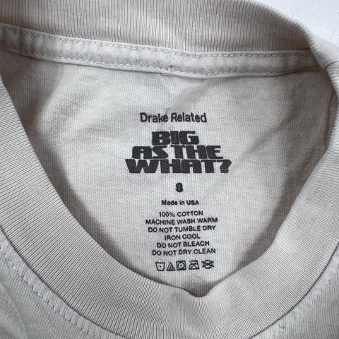 Drake Related Men's Big As The What Tour T-Shirt Tan Members Only Owl Sz S