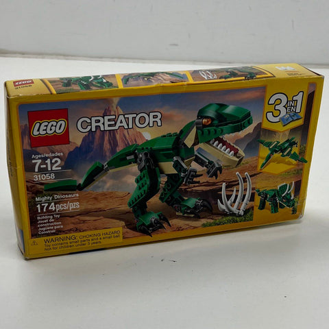 LEGO Creator Mighty Dinosaurs 31058 3-in-1 Building Toy 174 Pieces New NIB