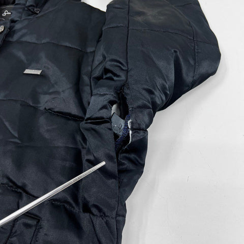 Vintage Y2K Sean John Women's Black Hooded Puffer Jacket Full Zip Sz 1X
