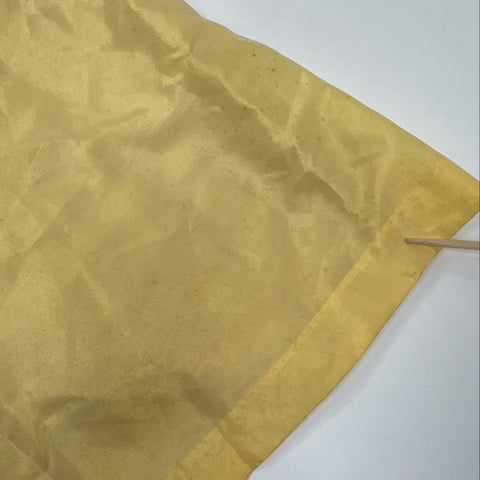 Sylvia Ann Women's Vintage 70s Yellow Maxi Dress Empire Waist Puff Sleeve XS