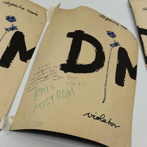 Depeche Mode Violator Vintage Poster Banner Band Memorabilia 68 Inch Collage