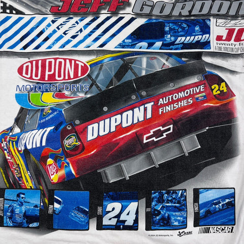 Vintage Y2K Chase Authentics Jeff Gordon Men's NASCAR DuPont #24 Shirt 2XL