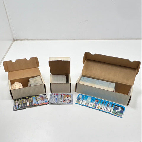 Sports Card Lot 1987-1991 Leaf Fleer Classic Draft Picks 3 Boxes See Photos