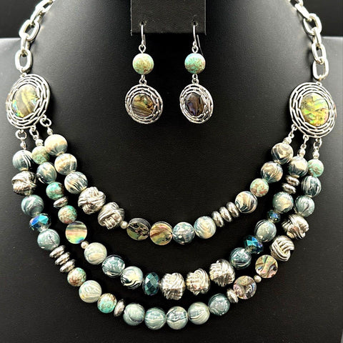 Mixed Fashion Jewelry Set Lot of 11 Necklaces Bracelets Earrings Chiefs USPS
