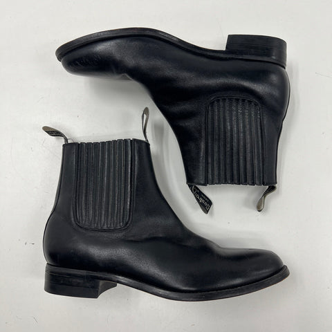 Destroyer Delujo Black Leather Goodyear Welt Chelsea Boots Size 9.5