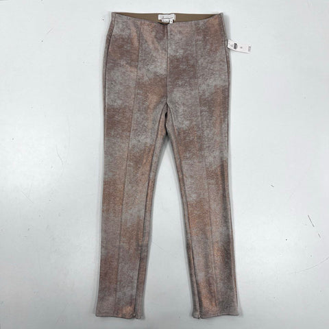 Anthropologie Women's Rose Gold Metallic High Rise Slim Pants NWT Size 29