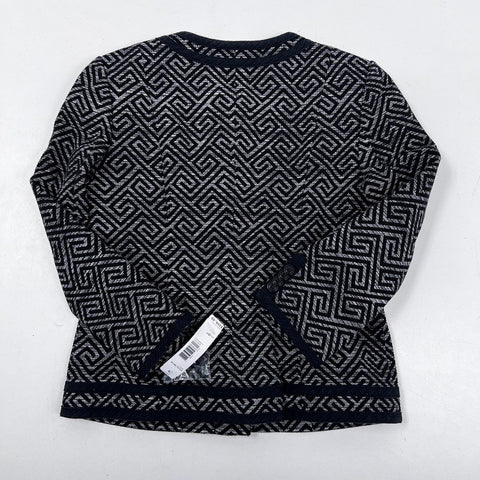 Pendleton Women's Black Geometric Cotton Button Front Jacket Sz 6 Petite NWT