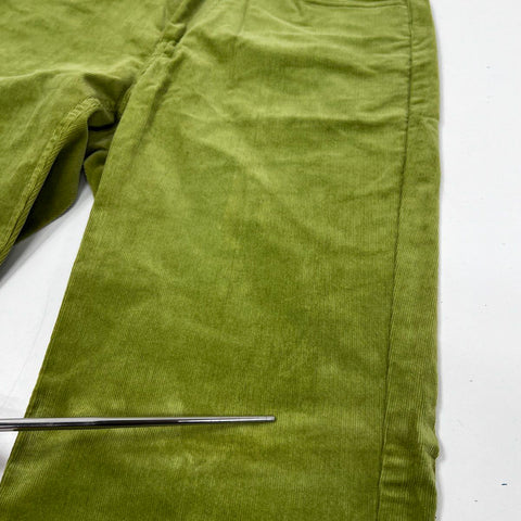 Ralph Lauren Sport Women's Green Corduroy Straight Leg 5-Pocket Pants Sz 10