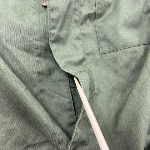 Vintage 10-X Green Canvas Padded Recoil Hunting Shooting Field Jacket USA